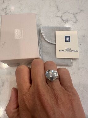 James Avery Polished Sterling Silver Heart Ring